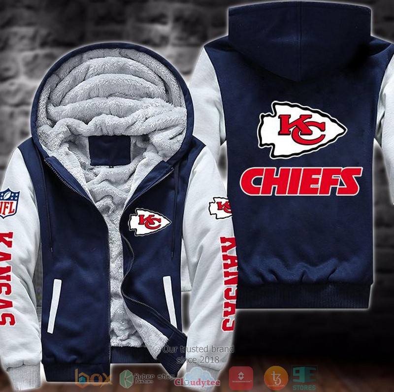 NFL Kansas City Chiefs logo 3d Fleece Hoodie Jacket 3 NFL Kansas City Chiefs logo 3d Fleece Hoodie Jacket word3