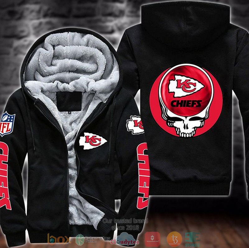 NEW Kansas City Chiefs logo Grateful Dead Skull 3D Fleece Hoodie 9 NEW Kansas City Chiefs logo Grateful Dead Skull 3D Fleece Hoodie word2