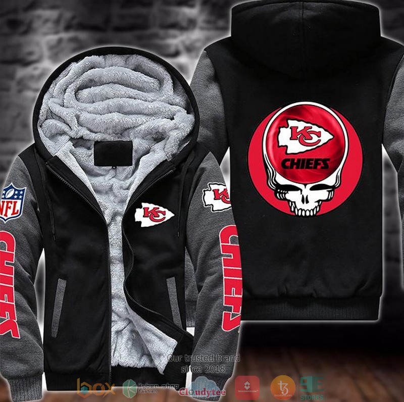 NEW Kansas City Chiefs logo Grateful Dead Skull 3D Fleece Hoodie 2 NEW Kansas City Chiefs logo Grateful Dead Skull 3D Fleece Hoodie word3