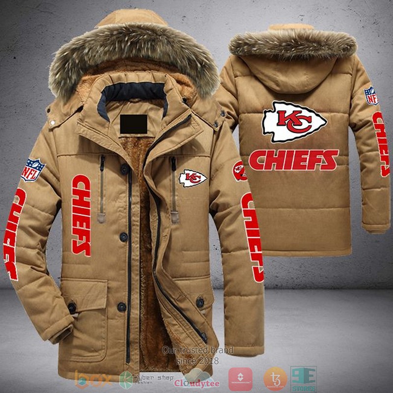 NFL Kansas City Chiefs logo Parka Jacket 4 NFL Kansas City Chiefs logo Parka Jacket word3