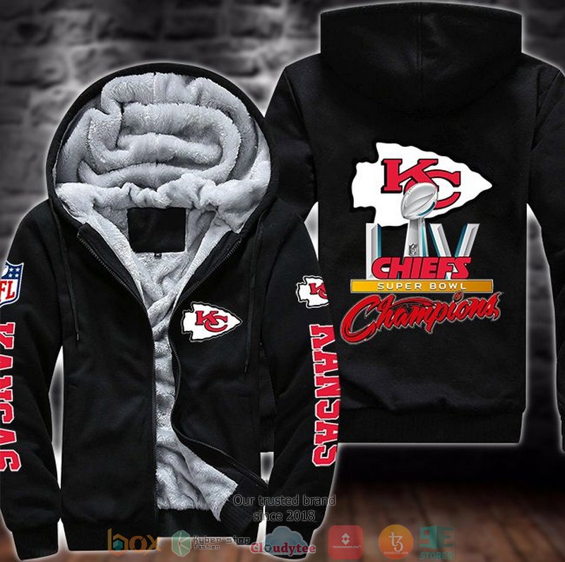 NEW Kansas City Chiefs logo Super Bowl LIV Champions 3D Fleece Hoodie 8 NEW Kansas City Chiefs logo Super Bowl LIV Champions 3D Fleece Hoodie word2