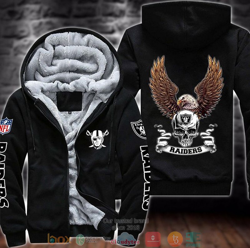 NFL Las Vegas Raiders Skull Eagle Wings 3d fleece hoodie jacket 9 NFL Las Vegas Raiders Skull Eagle Wings 3d fleece hoodie jacket word2