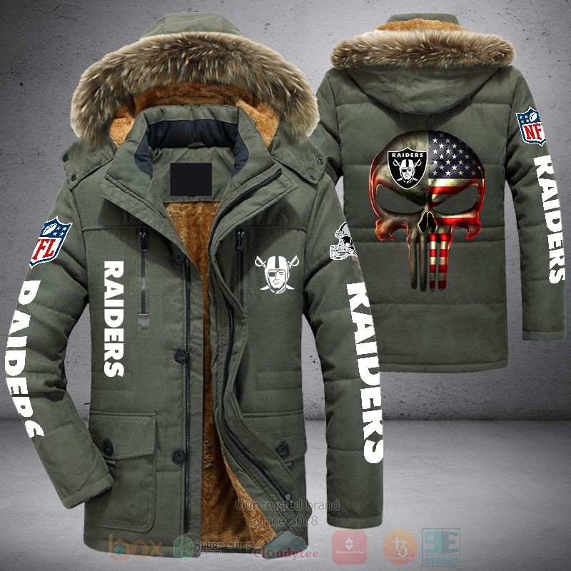 BEST NFL Las Vegas Raiders Skull Punisher Parka Jacket Coat 3 BEST NFL Las Vegas Raiders Skull Punisher Parka Jacket Coat word3
