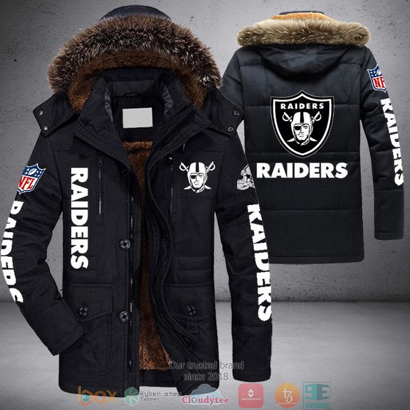 NFL Las Vegas Raiders logo Parka Jacket
