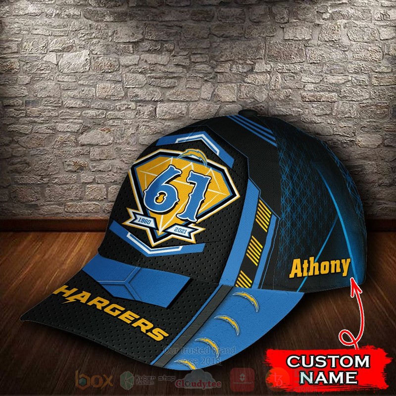 BEST Los Angeles Chargers Anniversary NFL Custom Name Cap Hat 3 BEST Los Angeles Chargers Anniversary NFL Custom Name Cap Hat word2