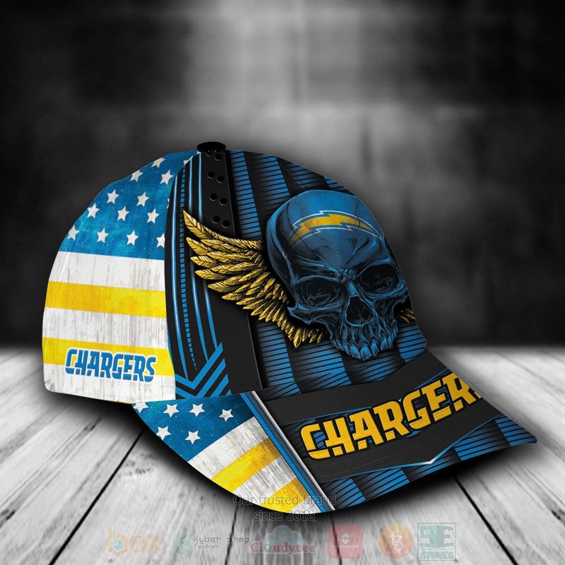 BEST Los Angeles Chargers Skull NFL Custom Name Cap Hat 2 BEST Los Angeles Chargers Skull NFL Custom Name Cap Hat word3