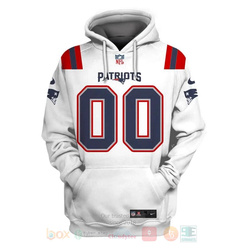 BEST NFL New England Patriots Personalized White All Over Print 3D Hoodie, Shirt 2 BEST NFL New England Patriots Personalized White All Over Print 3D Hoodie, Shirt word3