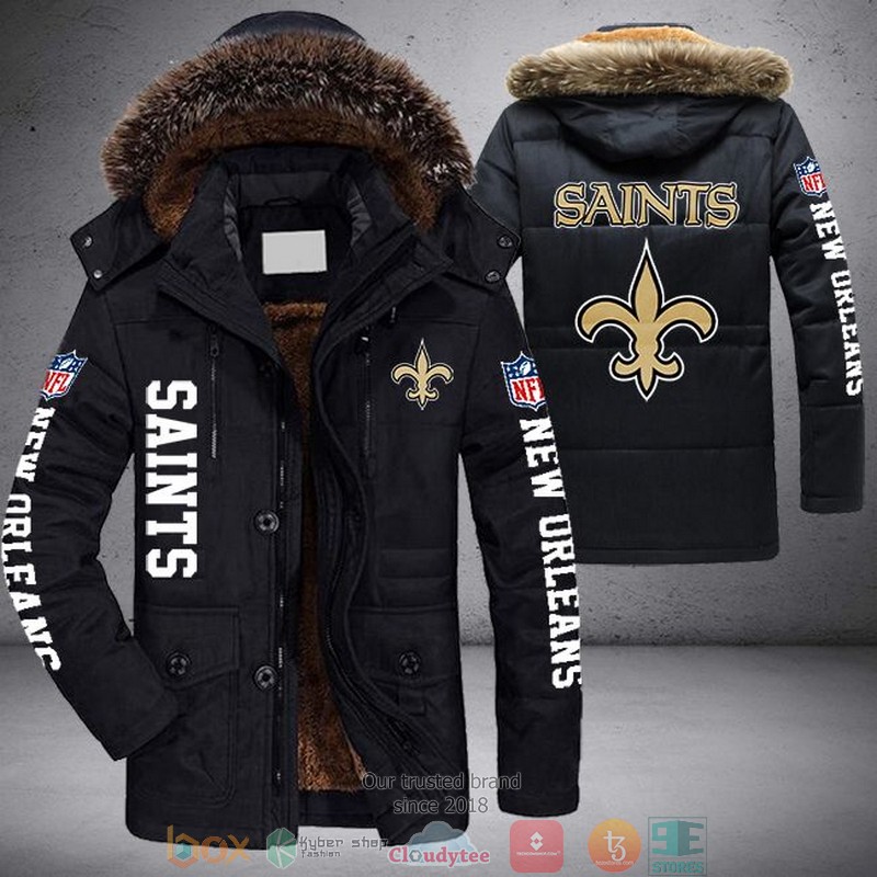 NEW New Orleans Saints 3D Parka Jacket