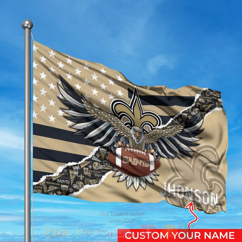 BEST NFL New Orleans Saints Custom Name Luxury Flag 6 BEST NFL New Orleans Saints Custom Name Luxury Flag word2