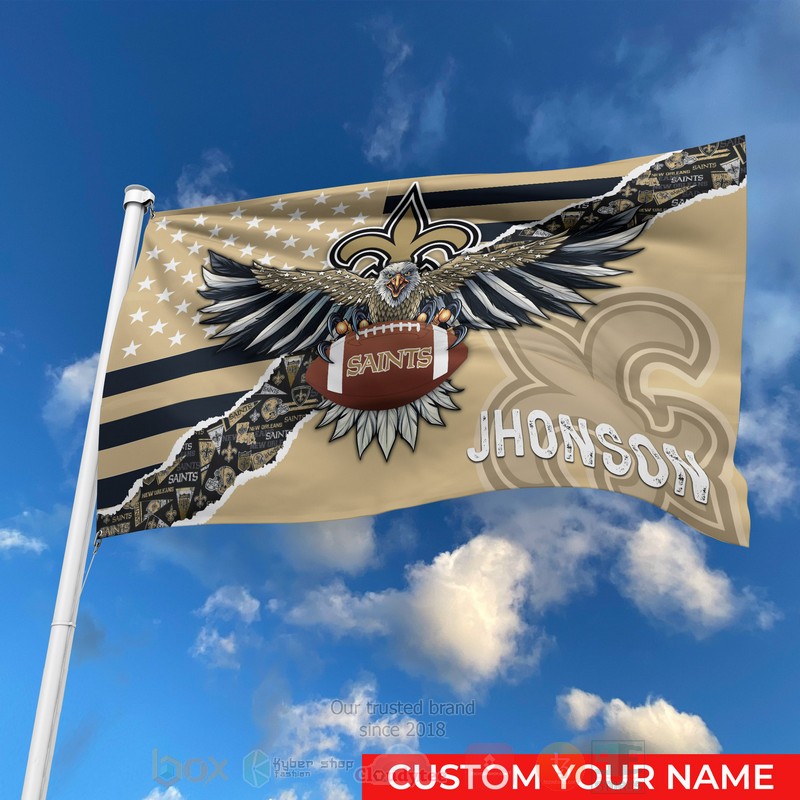 BEST NFL New Orleans Saints Custom Name Luxury Flag 3 BEST NFL New Orleans Saints Custom Name Luxury Flag word3