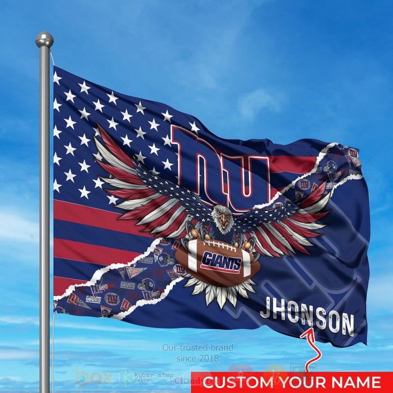 BEST NFL New York Giants Custom Name Luxury Flag word2