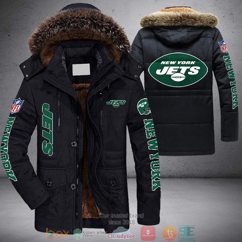 NEW New York Jets 3D Parka Jacket word2