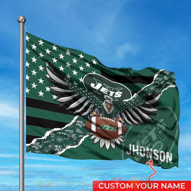 BEST NFL New York Jets Custom Name Luxury Flag