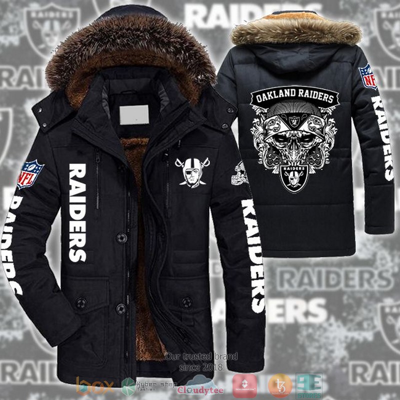 NFL Oakland Raiders Parka Jacket word1