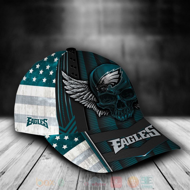BEST Philadelphia Eagles Skull NFL Custom Name Cap Hat 2 BEST Philadelphia Eagles Skull NFL Custom Name Cap Hat word3