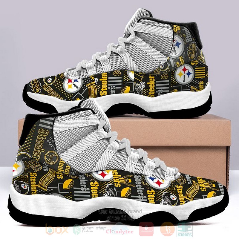 BEST NFL Pittsburgh Steelers Air Jordan 11 Sneakers Shoes