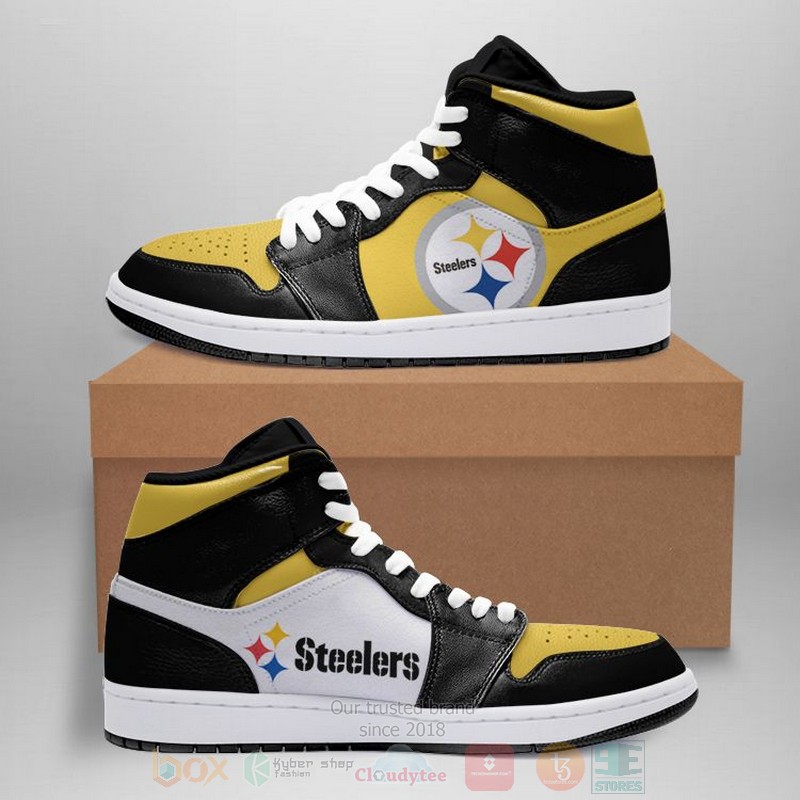 BEST NFL Pittsburgh Steelers Air Jordan High Top Sneakers