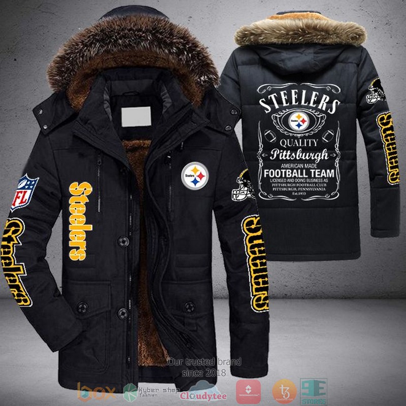 NFL Pittsburgh Steelers Football team Parka jacket