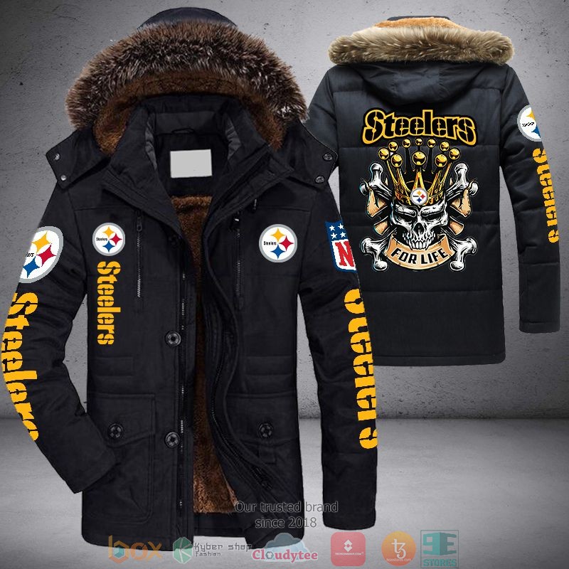NFL Pittsburgh Steelers Steelers For Life Parka Jacket word3