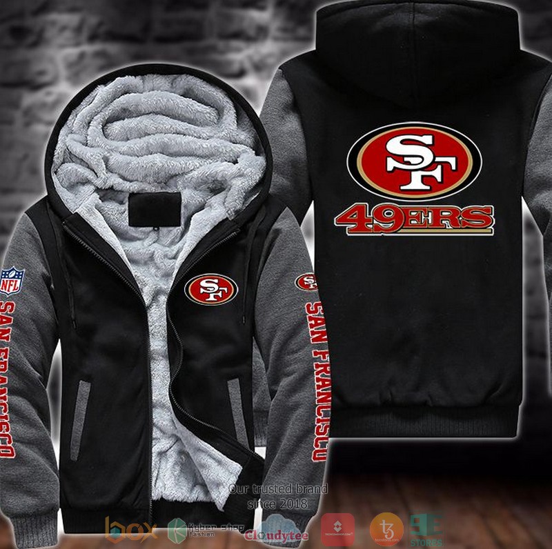 NEW San Francisco 49ers 3D Fleece Hoodie 1 NEW San Francisco 49ers 3D Fleece Hoodie word2