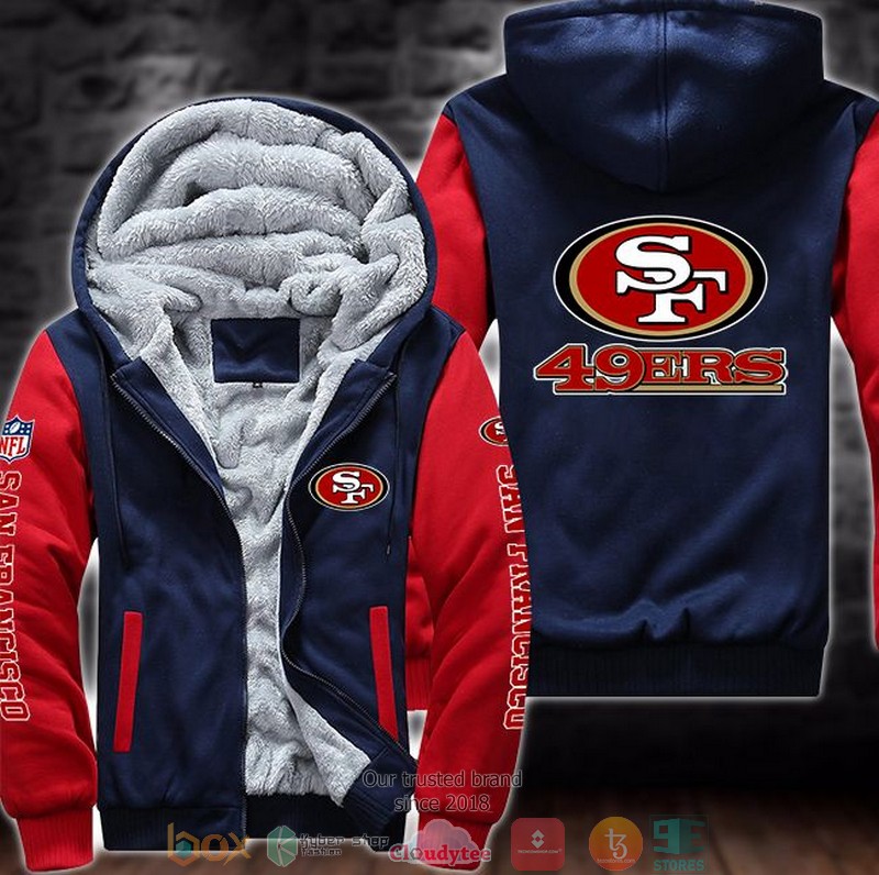 NEW San Francisco 49ers 3D Fleece Hoodie 4 NEW San Francisco 49ers 3D Fleece Hoodie word2