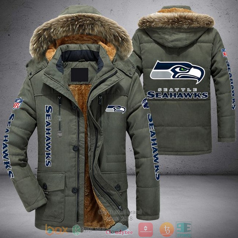 NEW Seattle Seahawks 3D Parka Jacket 3 NEW Seattle Seahawks 3D Parka Jacket word1