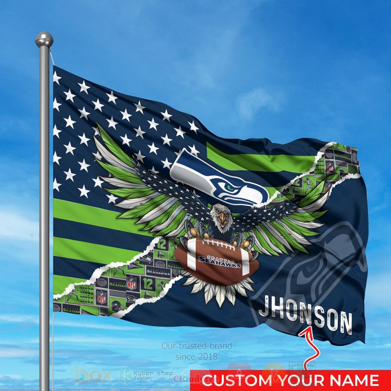 BEST NFL Seattle Seahawks Custom Name Luxury Flag 7 BEST NFL Seattle Seahawks Custom Name Luxury Flag word1