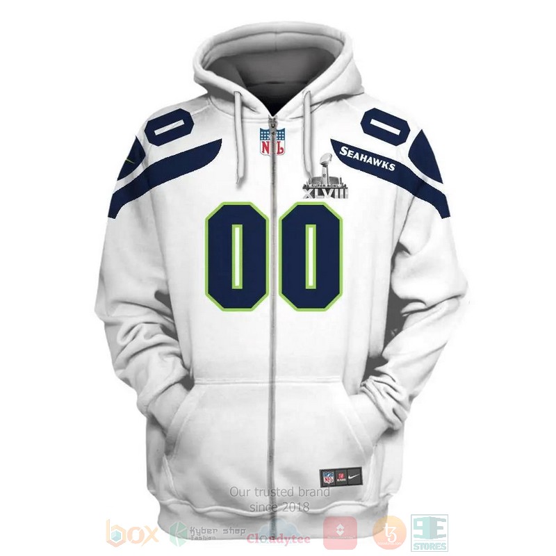 BEST NFL Seattle Seahawks Super Bowl XLVIII Personalized All Over Print 3D Hoodie, Shirt word2