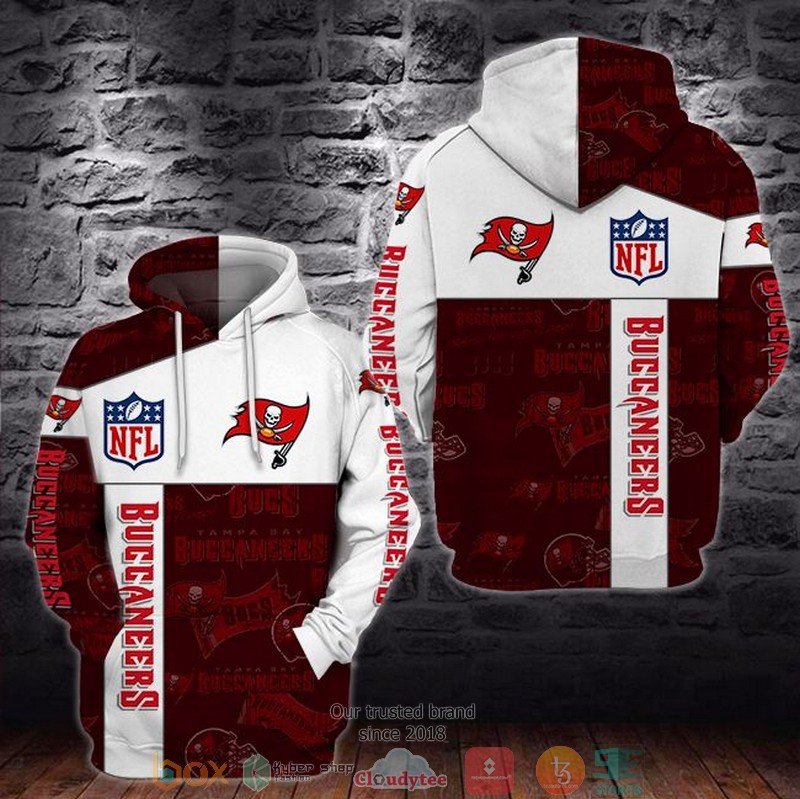 NEW Tampa Bay Buccaneers 3D Hoodie word2