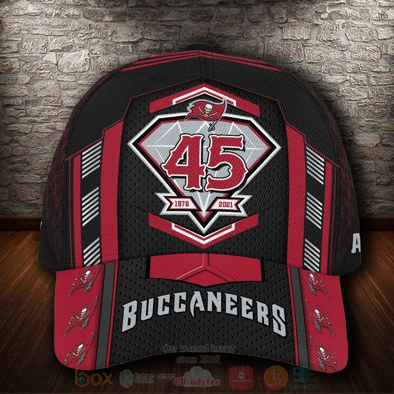 BEST Tampa Bay Buccaneers Anniversary NFL Custom Name Cap Hat word1