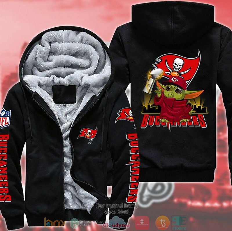 NEW Tampa Bay Buccaneers Baby Yoda LIV 3D Fleece Hoodie 9 NEW Tampa Bay Buccaneers Baby Yoda LIV 3D Fleece Hoodie word2