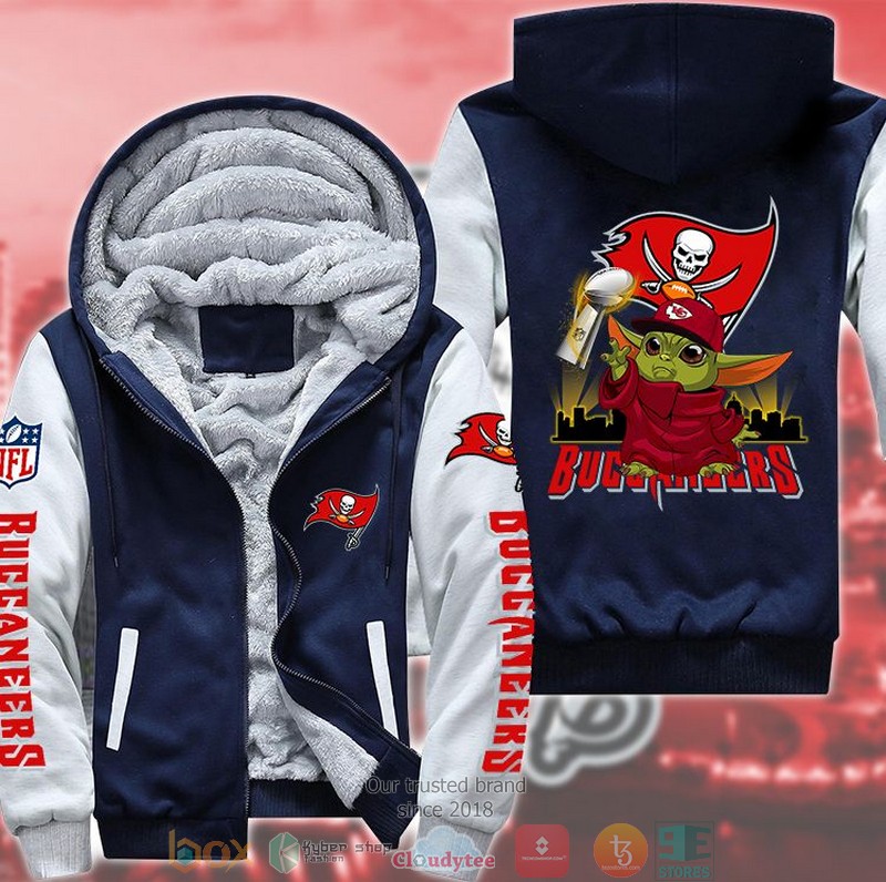 NEW Tampa Bay Buccaneers Baby Yoda LIV 3D Fleece Hoodie 3 NEW Tampa Bay Buccaneers Baby Yoda LIV 3D Fleece Hoodie word2