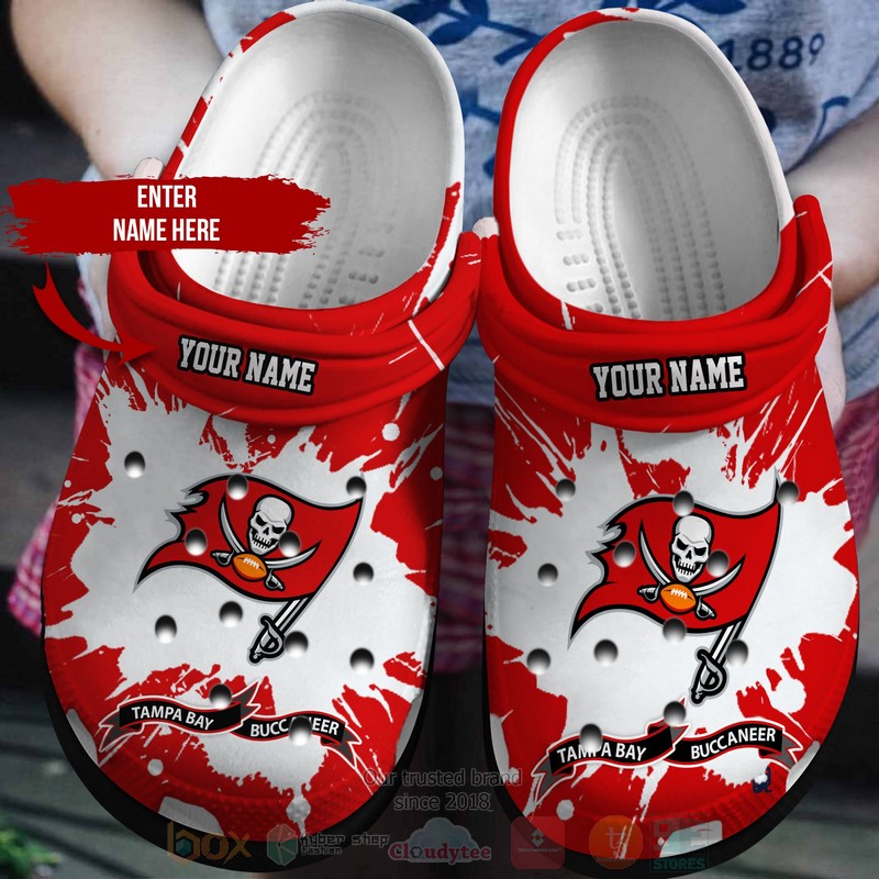 BEST NFL Tampa Bay Buccaneers Custom Name Crocs Crocband Shoes