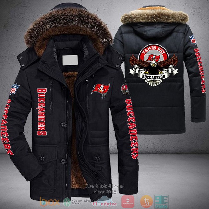 NEW Tampa Bay Buccaneers Logo Eagle 3D Parka Jacket word3