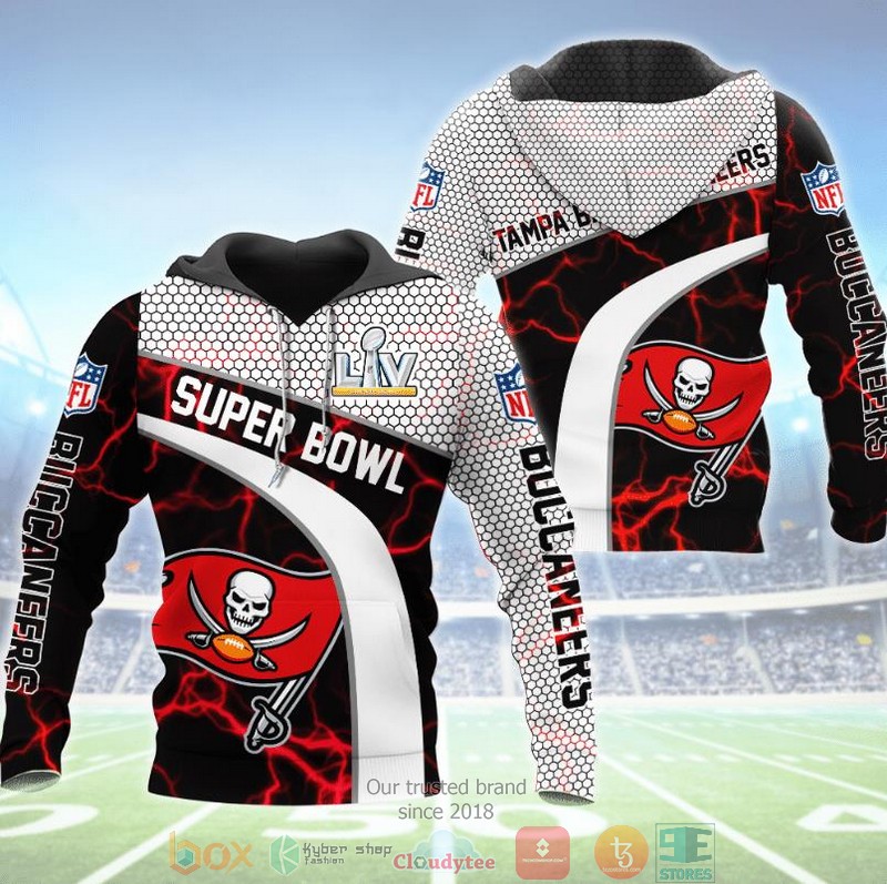 NFL Tampa Bay Buccaneers Super Bowl 3d hoodie word2