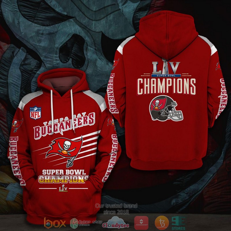 NEW Tampa Bay Buccaneers Super Bowl LIV Champions 3D Hoodie 1 NEW Tampa Bay Buccaneers Super Bowl LIV Champions 3D Hoodie word1