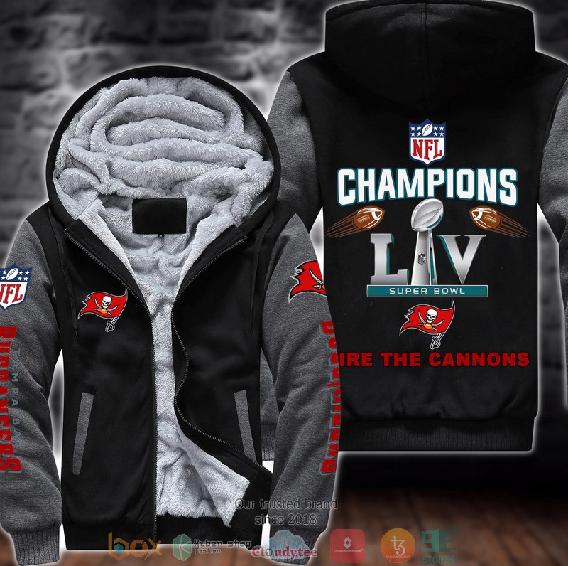 NEW Tampa Bay Buccaneers logo Fire The Cannons 3D Fleece Hoodie 3 NEW Tampa Bay Buccaneers logo Fire The Cannons 3D Fleece Hoodie word3