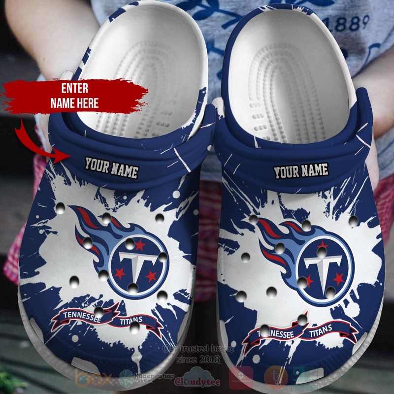 BEST NFL Tennessee Titans Custom Name Crocs Crocband Shoes