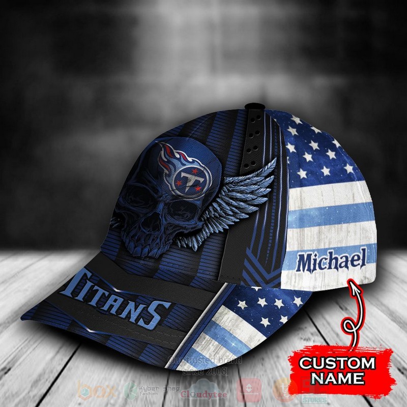 BEST Tennessee Titans Skull NFL Custom Name Blue Cap Hat 3 BEST Tennessee Titans Skull NFL Custom Name Blue Cap Hat word1