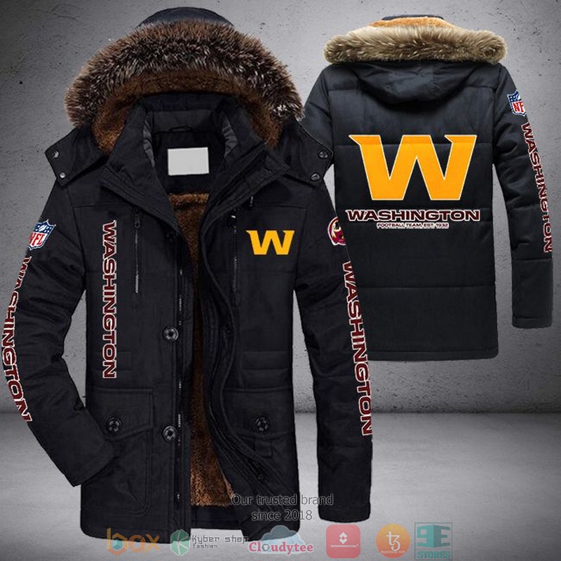 NEW Washington Football Team 3D Parka Jacket word1