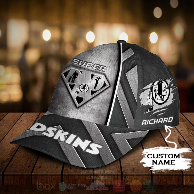 BEST Washington Redskins Superman Dad NFL Custom Name Cap Hat 2 BEST Washington Redskins Superman Dad NFL Custom Name Cap Hat word1