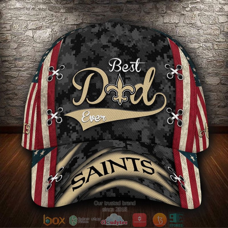 NOS Best Dad NFL Custom Name Cap