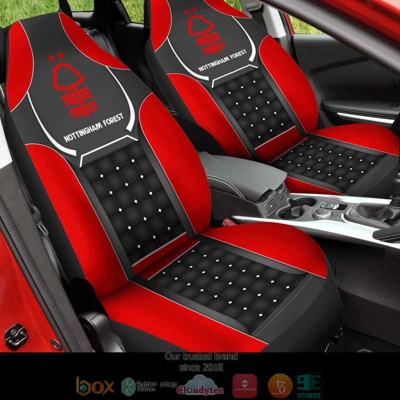 NOTFOR FC Red Grey Car Seat Covers