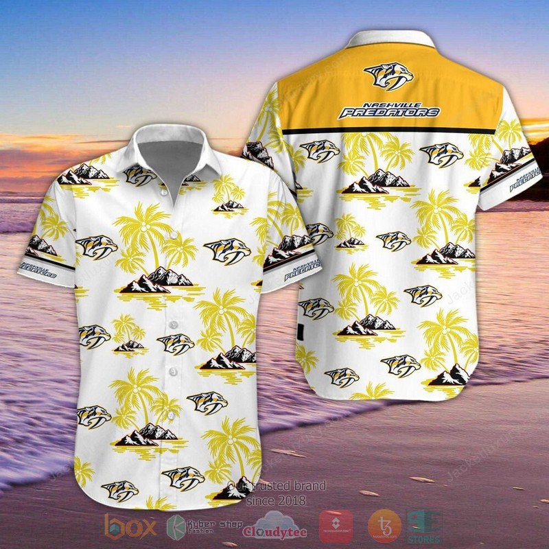 HOT Nashville Predators Hawaiian Shirt, Shorts word2