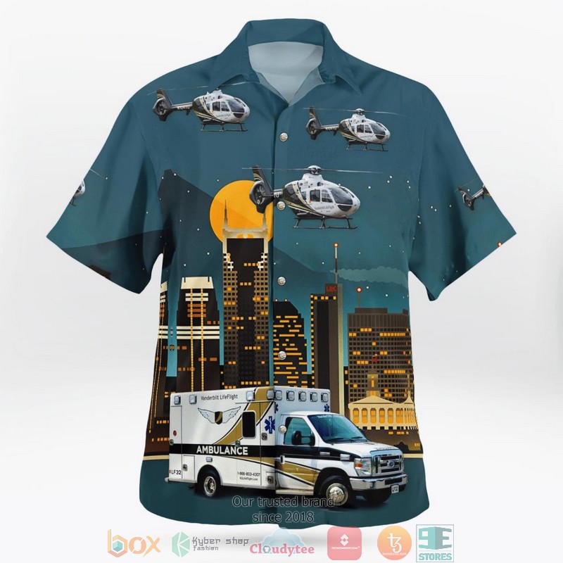 Nashville Tennessee Vanderbilt LifeFlight Ambulance And Eurocopter EC-135T-2+ Hawaiian Shirt 2 Nashville Tennessee Vanderbilt LifeFlight Ambulance And Eurocopter EC-135T-2+ Hawaiian Shirt word2