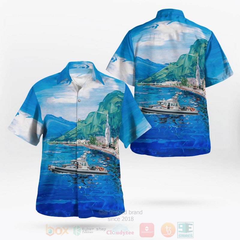 BEST Nassau County Police Department Boat 3D Aloha Shirt word3