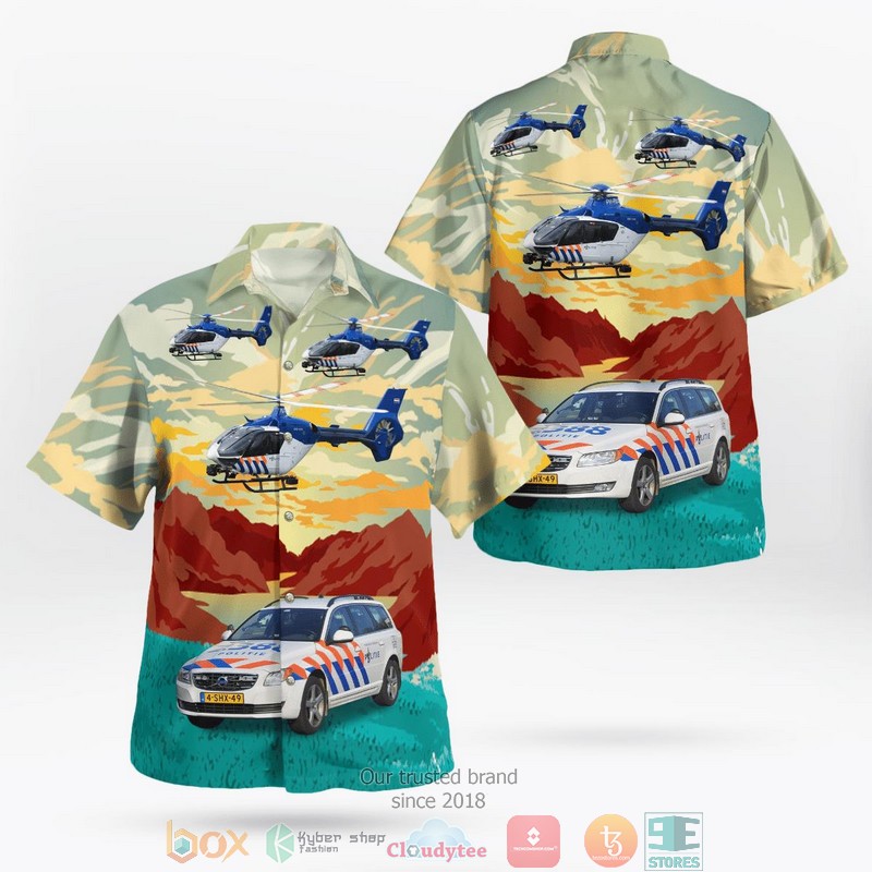 National Police Corps Netherlands Traffic Unit And Eurocopter EC 135P2+ Hawaii 3D Shirt word1