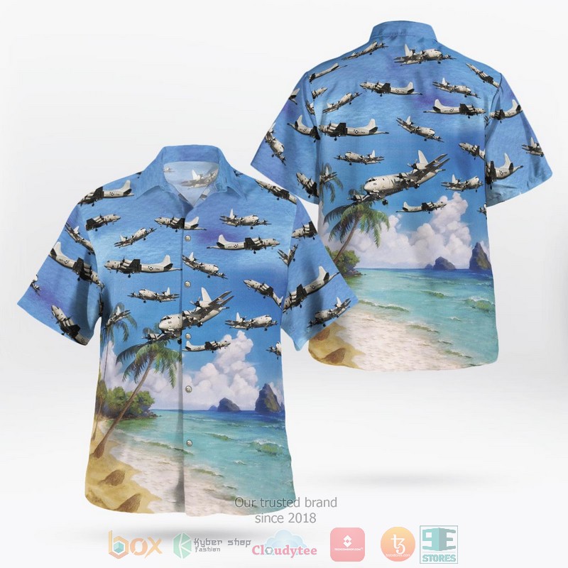 BEST Navy Lockheed P-3 Orion Hawaii Shirt