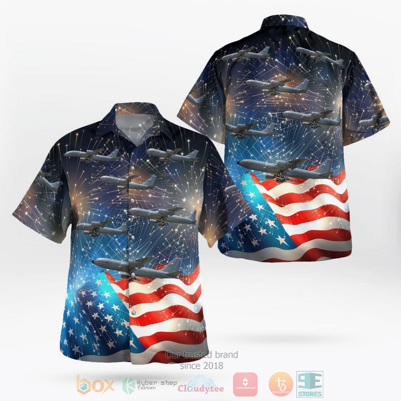 BEST Nebraska Air National Guard Boeing KC-135R Stratotanker 59-1495 4th Of July Hawaii Shirt word3