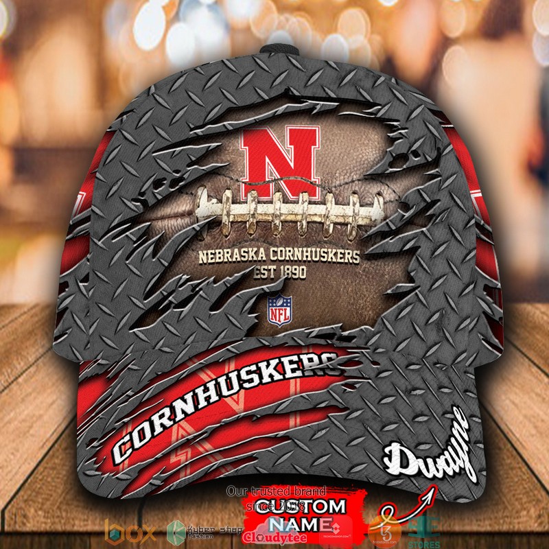 Nebraska Cornhuskers Luxury NCAA1 Custom Name Cap